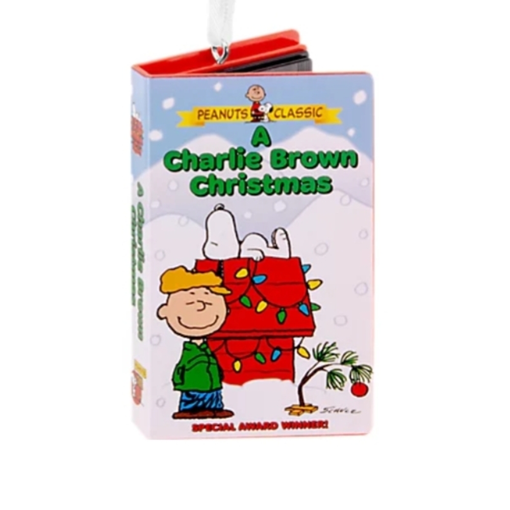 Hallmark Charlie Brown Christmas VHS Ornament - Picture 1 of 4